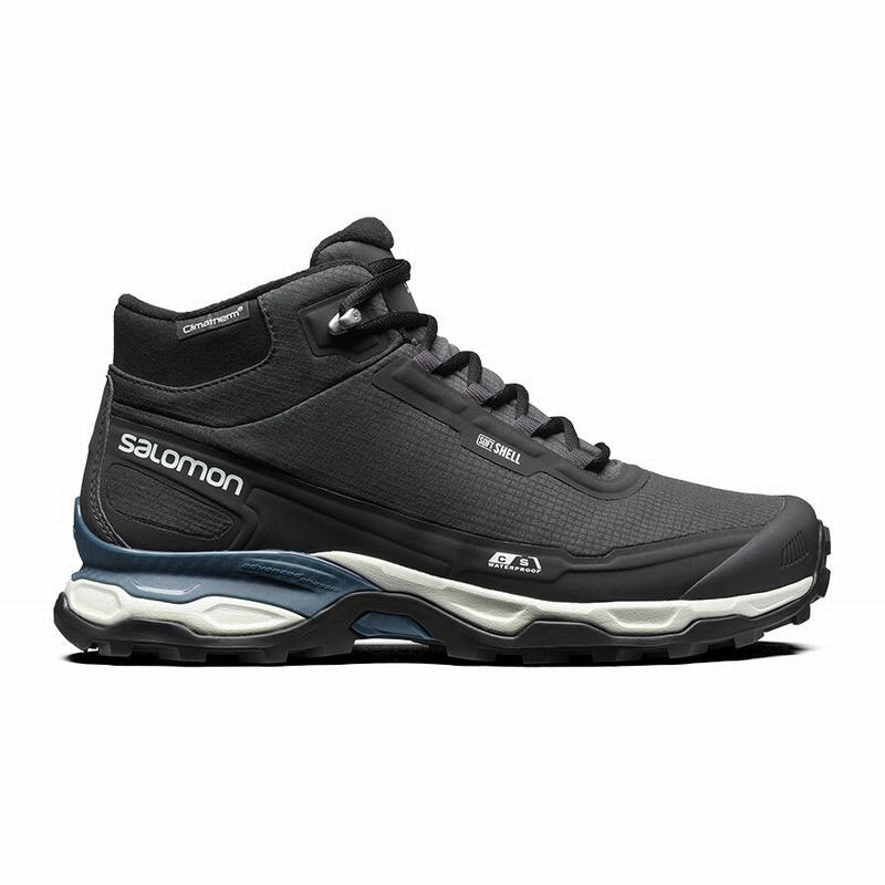 SALOMON SHELTER CSWP ADVANCED Philippines - Women's Trail Running Shoes - Black/Blue | 082715-PQN